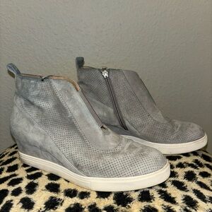 Paolo Linea Felicia wedge sneakers, Size 8